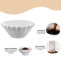 12-Cup Paper Filters for SYBO Drip Coffee Maker