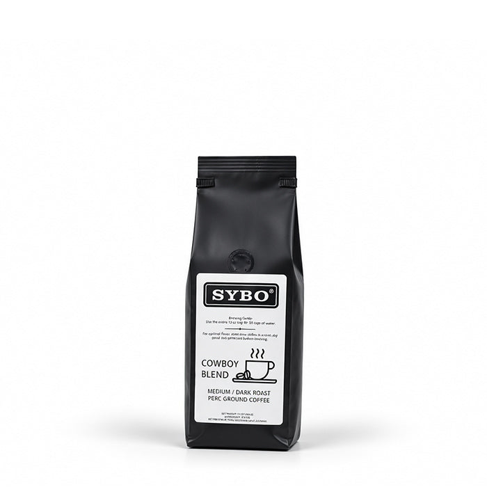 SYBO Freshly Roasted Coffee Beans – Medium/Dark Roast, Rich & Smooth Ground Coffee Blend