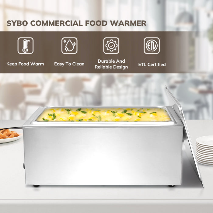 SYBO Buffet Food Warmer 1 Section with/without Tap