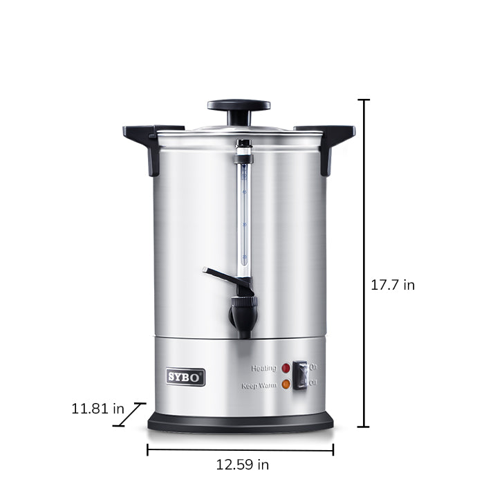 SYBO Commercial Stainless Steel Percolate Coffee Urn 50/100 Cup