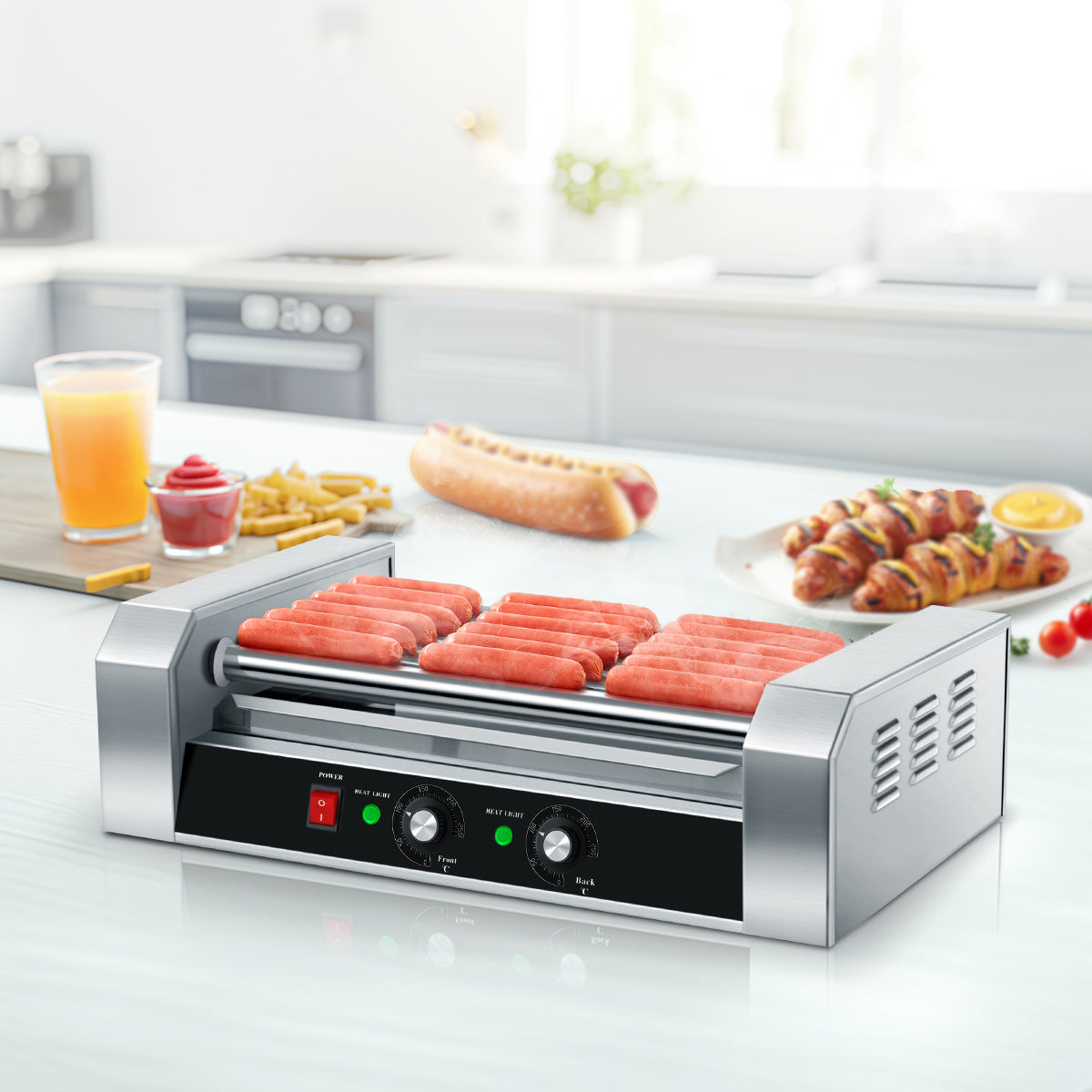 SYBO Electric Hot Dog Roller Grill