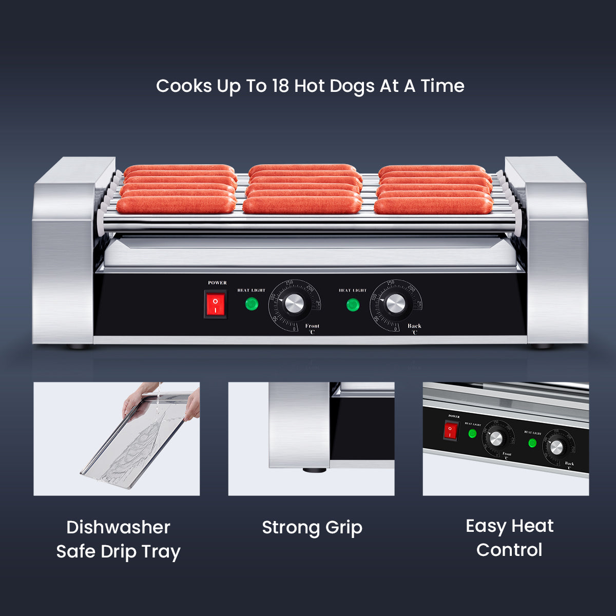 SYBO Electric Hot Dog Roller Grill