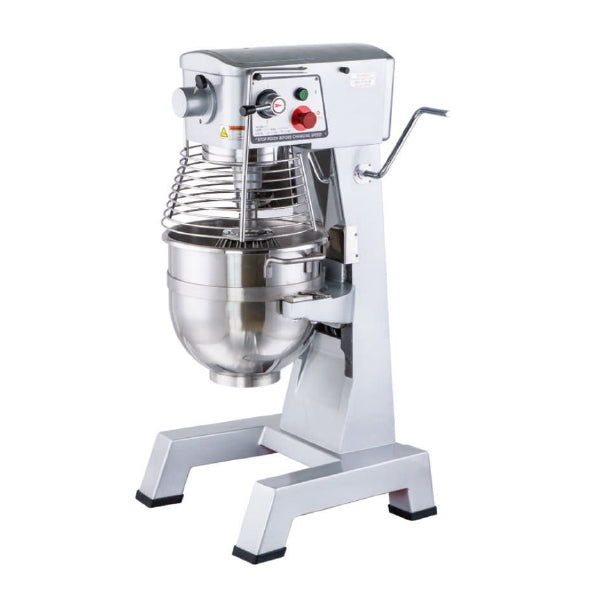 SYBO Planetary Mixer Commercial Kitchen Equipment 10/20/30 Qt Stainless Steel Bowl, 3-Speed Settings (113/184/341 RPM) | Heavy-Duty Industrial Grade
