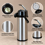 SYBO Commercial Drip Coffee Maker with 2.2 Liter Airpot, Pour-Over & Water Line Brewer