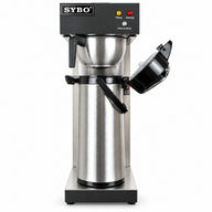 SYBO Commercial Drip Coffee Maker with 2.2 Liter Airpot, Pour-Over & Water Line Brewer
