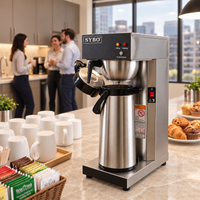 SYBO Commercial Drip Coffee Maker with 2.2 Liter Airpot, Pour-Over & Water Line Brewer