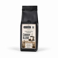 SYBO Freshly Roasted Coffee Beans – Medium/Dark Roast, Rich & Smooth Ground Coffee Blend