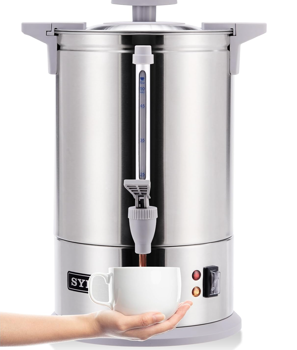 SYBO Commercial Stainless Steel Percolate Coffee Urn 50/100 Cup