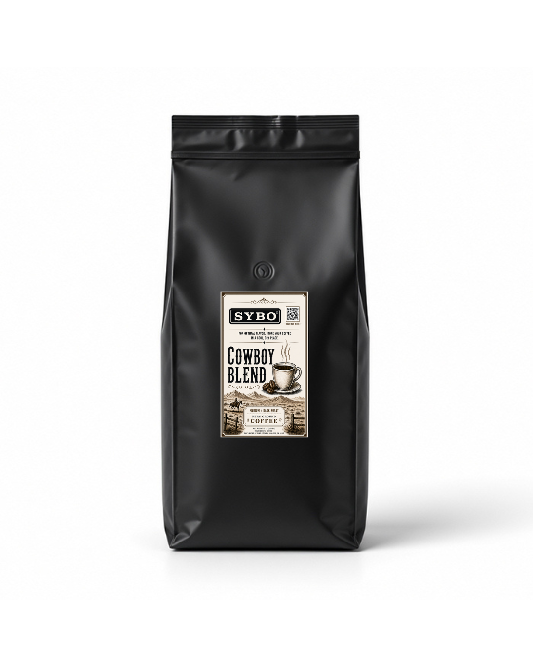 SYBO Freshly Roasted Coffee Beans – Medium/Dark Roast, Rich & Smooth Ground Coffee Blend
