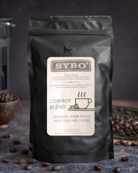 SYBO Freshly Roasted Coffee Beans – Medium/Dark Roast, Rich & Smooth Ground Coffee Blend