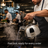 Turbo Tea Kettle in commercial use — Fast boil, ready for every order
