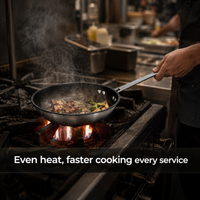 Turbo Fry Pan in commercial use — Even heat, faster cooking every service