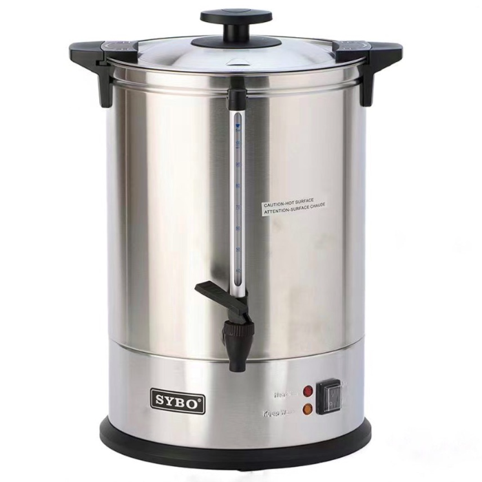 SYBO Premium Stainless Steel 50/100 Cup Commercial Coffee Urn 50 Cups + 1 Airpot